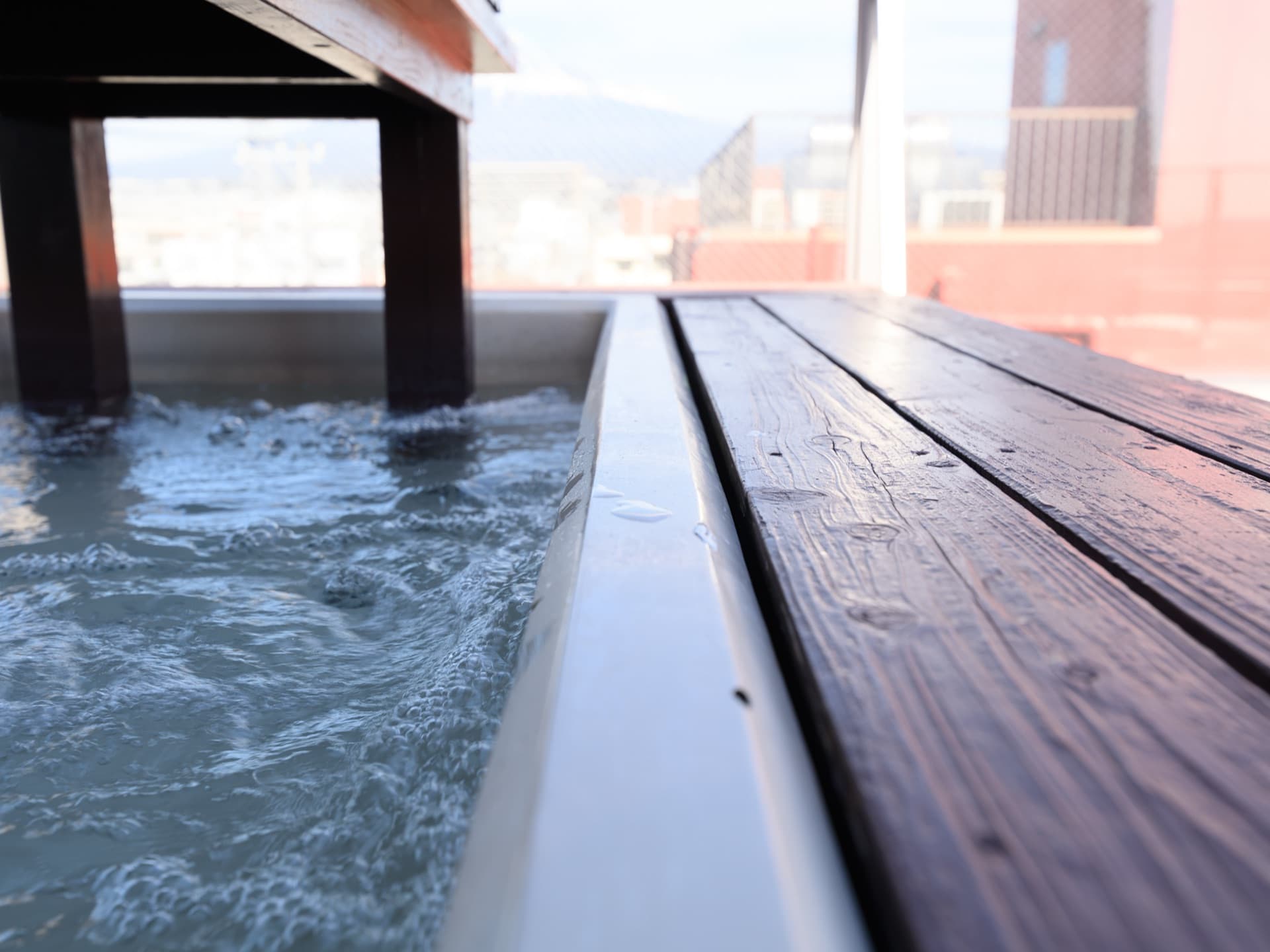 足湯からの眺め